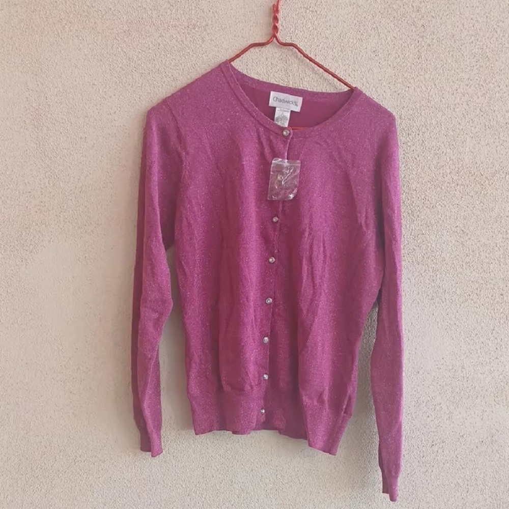 Chadwicks Vibrant Pink Cardigan